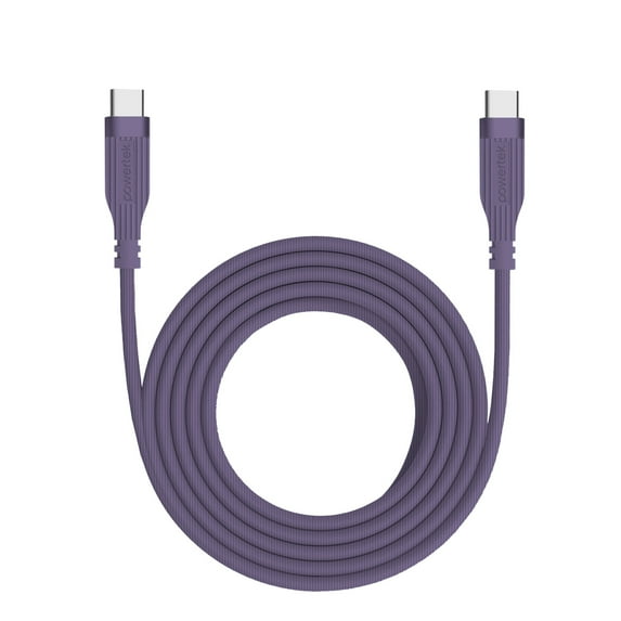 Liquipel Powertek Retro USB-C to USB-C - Purple