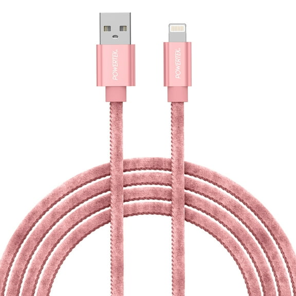 Liquipel Powertek Silk USB-A to Lightning - Pink