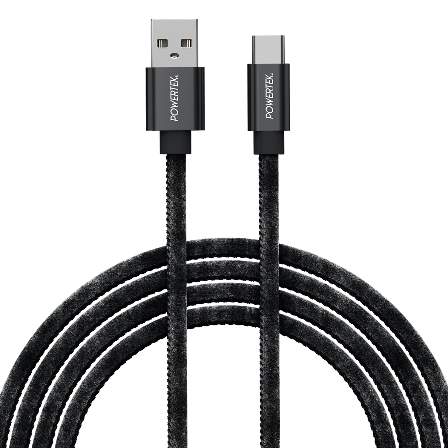 Liquipel Powertek Silk USB-A to USB-C - Black