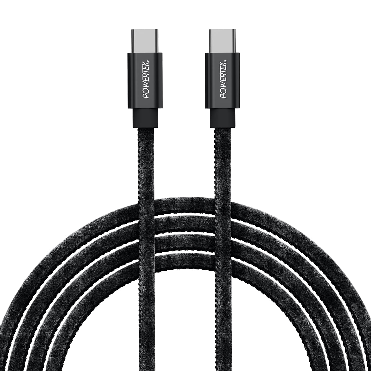 Liquipel Powertek Silk USB-C to USB-C - Black
