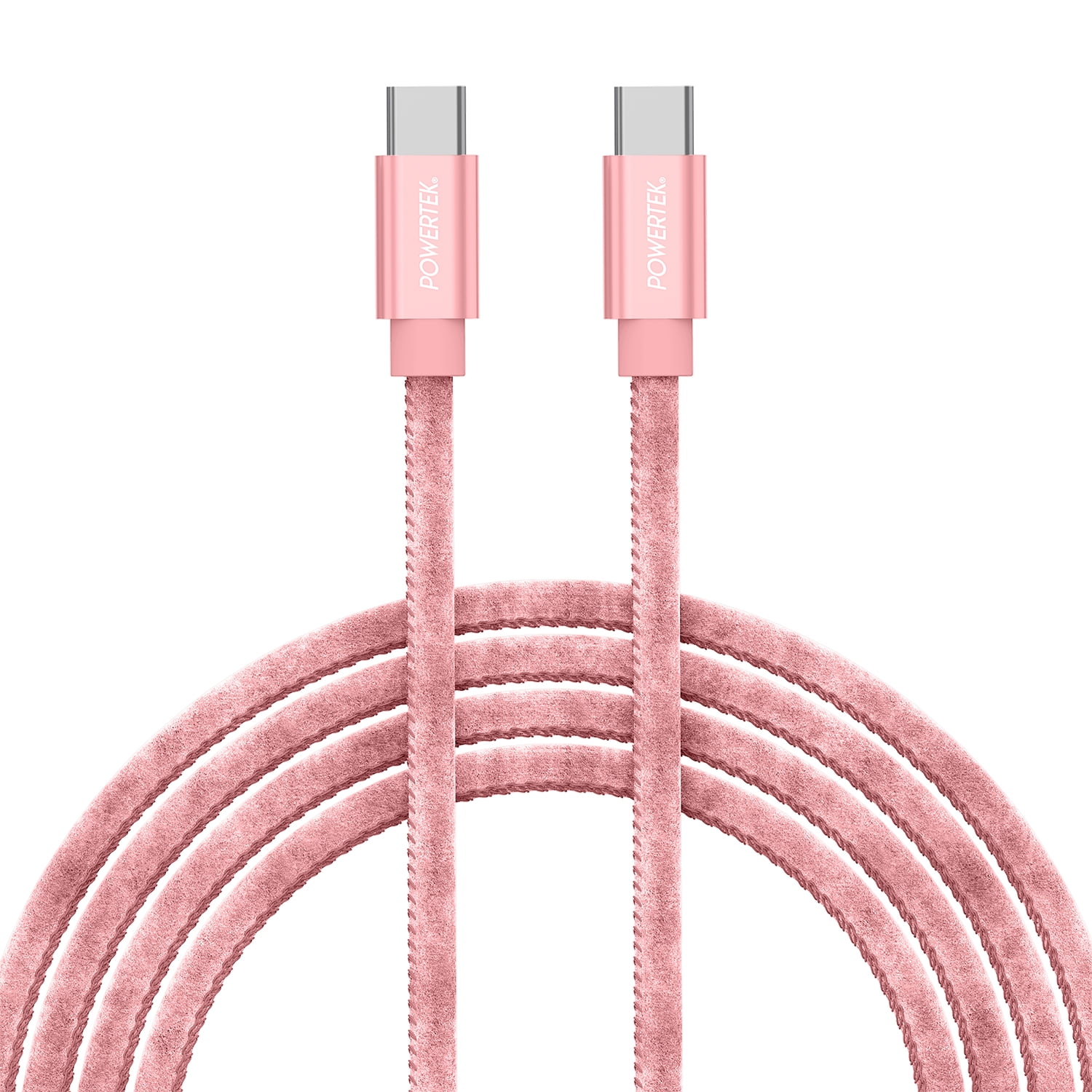 Liquipel Powertek Silk USB-C to USB-C - Pink