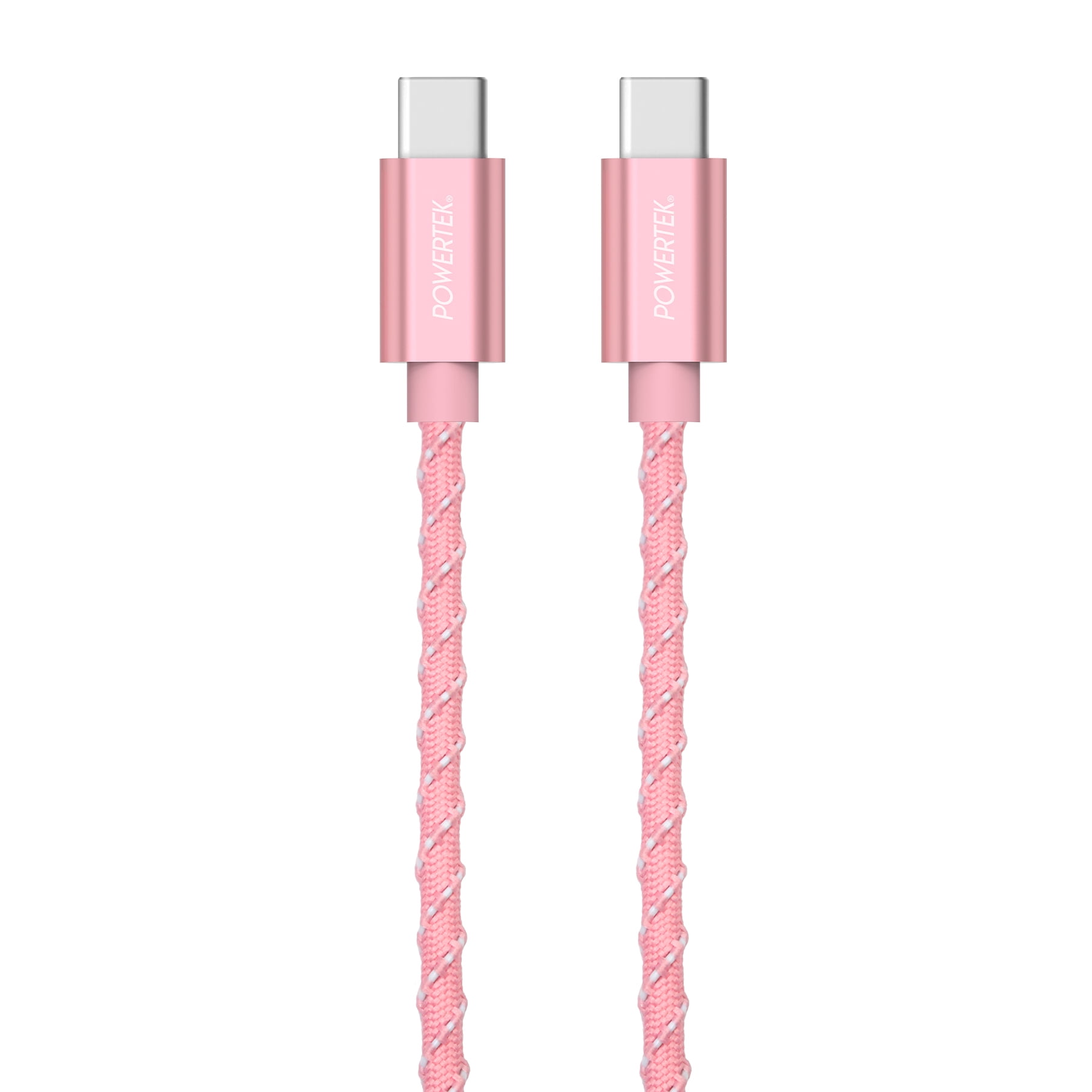 Liquipel Powertek Twizzler USB-C to USB-C - Pink