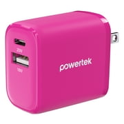 Liquipel Powertek Two Tone 20W Combo Wall Charger - Pink