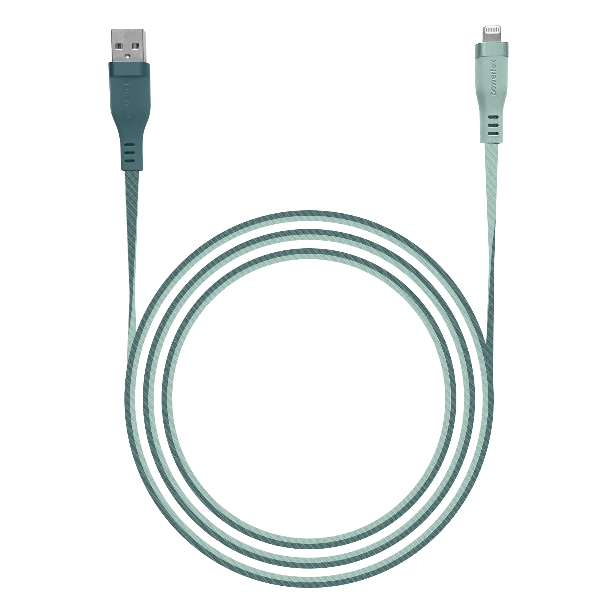 Liquipel Powertek Two Tone USB-A to Lightning - Green