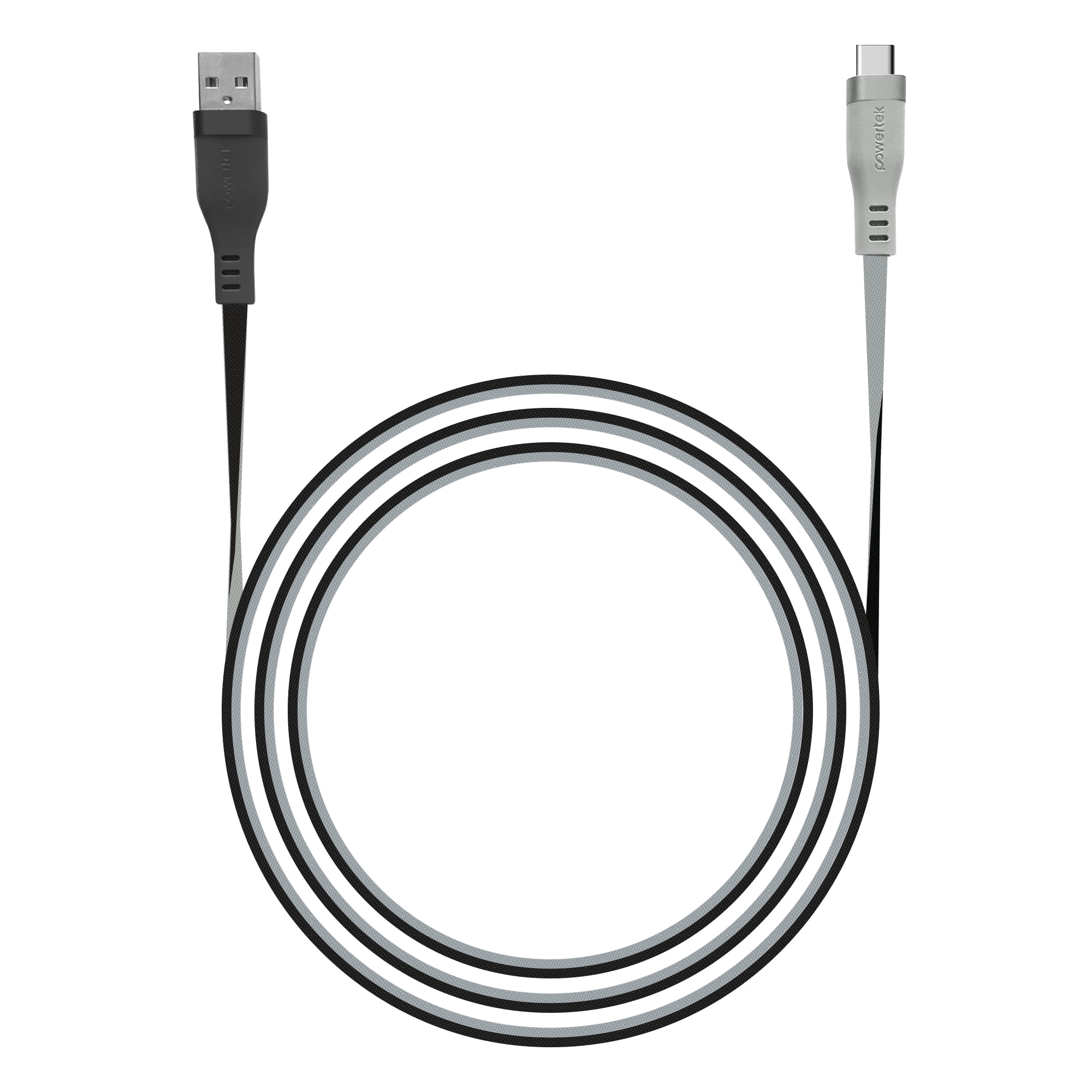 Liquipel Powertek Two Tone USB-A to USB-C - Black