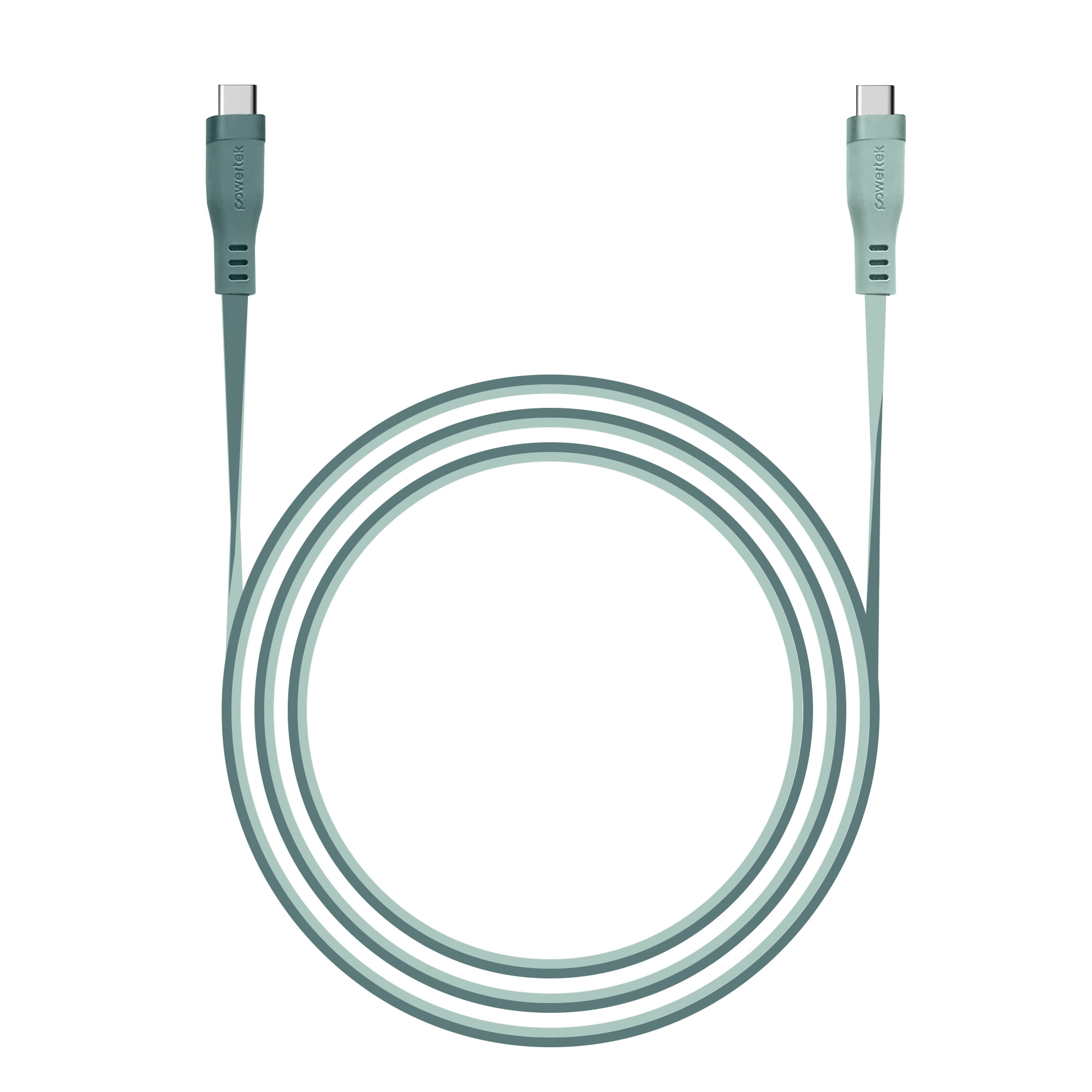 Liquipel Powertek Two Tone USB-C to USB-C - Green