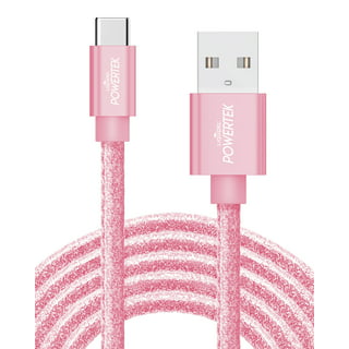 Cable de charge en metal USB-A vers lightning - 1.5M - ROSE GOLD