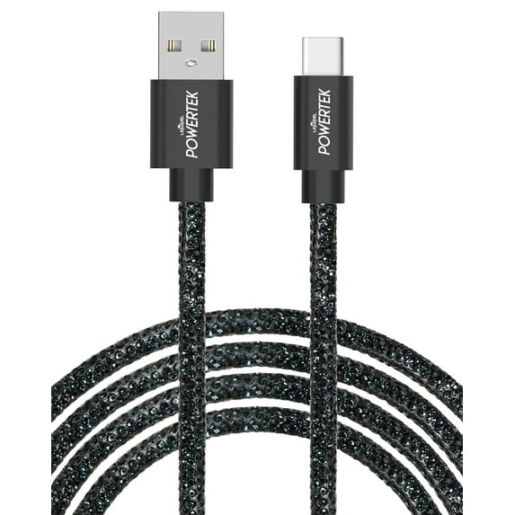 Liquipel Powertek Type-C Fast Charger Cable, 6ft USB-C for Galaxy, Note, Tab, MacBook