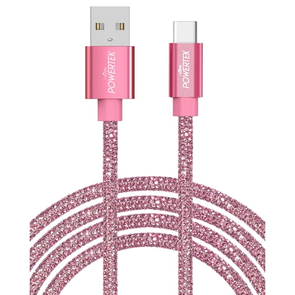 Liquipel Powertek Type-C Fast Charger Cable, 6ft USB-C for Galaxy, Note, Tab, MacBook