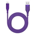thumbnail image 1 of Powertek USB-A to Lightning Carbon Design Cable - Purple, 1 of 6
