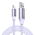 thumbnail image 1 of Powertek MFi-Certified Light-Up USB-A to Lightning Charging Cable, 5 ft, White, 1 of 7