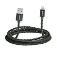 thumbnail image 1 of Liquipel Powertek USB-A to Lightning Twizzler Cable - Black, 1 of 7