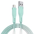 thumbnail image 1 of Powertek MFi USB-A to Lightning Two-Tone Pastel Fast Charge Cable, 6 ft, Mint, 1 of 8