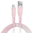thumbnail image 1 of Powertek MFi USB-A to Lightning Two-Tone Pastel Fast Charge Cable, 6 ft, Pink, 1 of 8