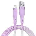thumbnail image 1 of Powertek MFi USB-A to Lightning Two-Tone Pastel Fast Charge Cable, 6 ft, Purple, 1 of 8