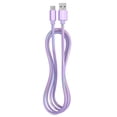 thumbnail image 1 of Powertek USB-A to USB-C Metallic Shine Pastel Cable - Purple, 1 of 6