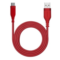 Powertek USB-A to USB-C Carbon Design Cable - Red