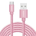 thumbnail interactive-video image 1 of Liquipel Powertek USB-A to USB-C - Pink Glitter, 1 of 8