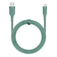 thumbnail image 1 of Liquipel Powertek USB-A to USB-C Woven Cable - Green, 1 of 7