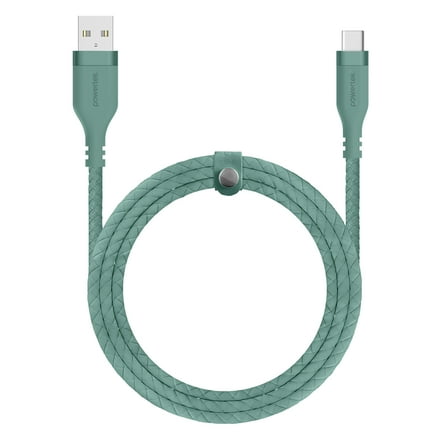 Liquipel Powertek USB-A to USB-C Woven Cable - Green