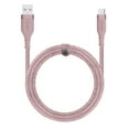 thumbnail image 1 of Liquipel Powertek USB-A to USB-C Woven Cable - Pink, 1 of 7