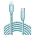thumbnail image 1 of Liquipel Powertek USB C Lightning iPhone Charger Cable [MFI Certified], 6ft Fast Charging, Pastel Glitter, 1 of 7