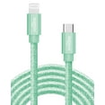 thumbnail image 1 of Liquipel Powertek USB C Lightning iPhone Charger Cable [MFI Certified], 6ft Fast Charging, Pastel Glitter, 1 of 7
