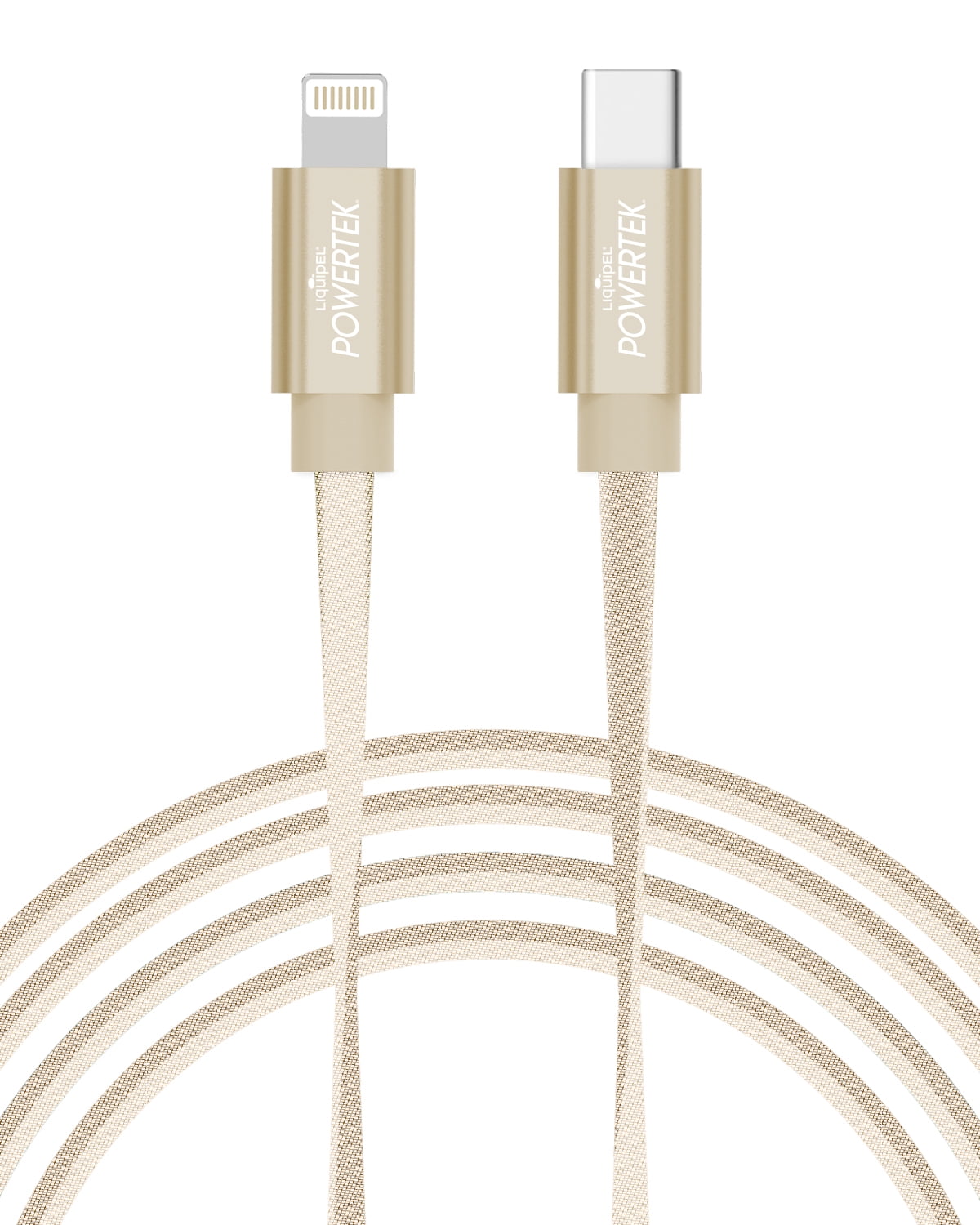 Liquipel Powertek USB C Lightning iPhone Charger Cable [MFI Certified], 6ft  Fast Charging, Two Tone 