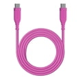 thumbnail image 1 of Powertek USB-C to USB-C Carbon Design Cable - Pink, 1 of 6