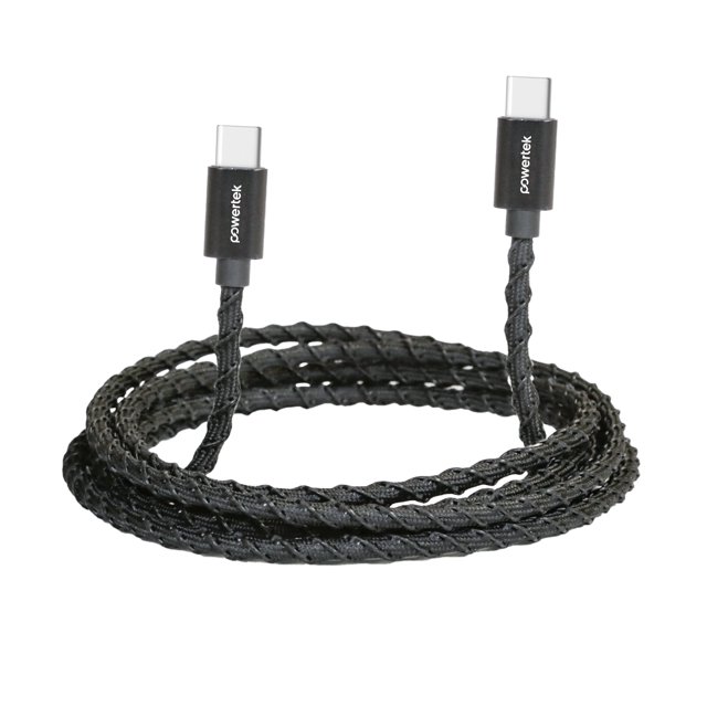 Liquipel Powertek USB-C to USB-C Twizzler Cable - Black