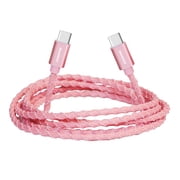 Liquipel Powertek USB-C to USB-C Twizzler Cable - Pink