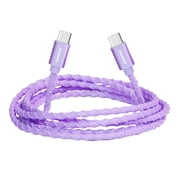 Liquipel Powertek USB-C to USB-C Twizzler Cable - Purple
