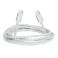 thumbnail image 1 of Liquipel Powertek USB-C to USB-C Twizzler Cable - White, 1 of 7