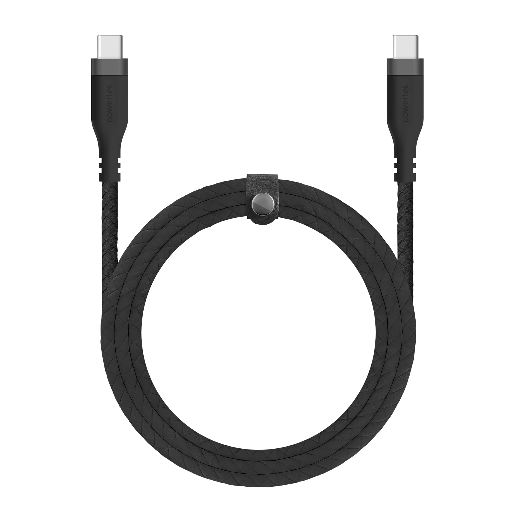 Liquipel Powertek USB-C to USB-C Woven Cable - Black