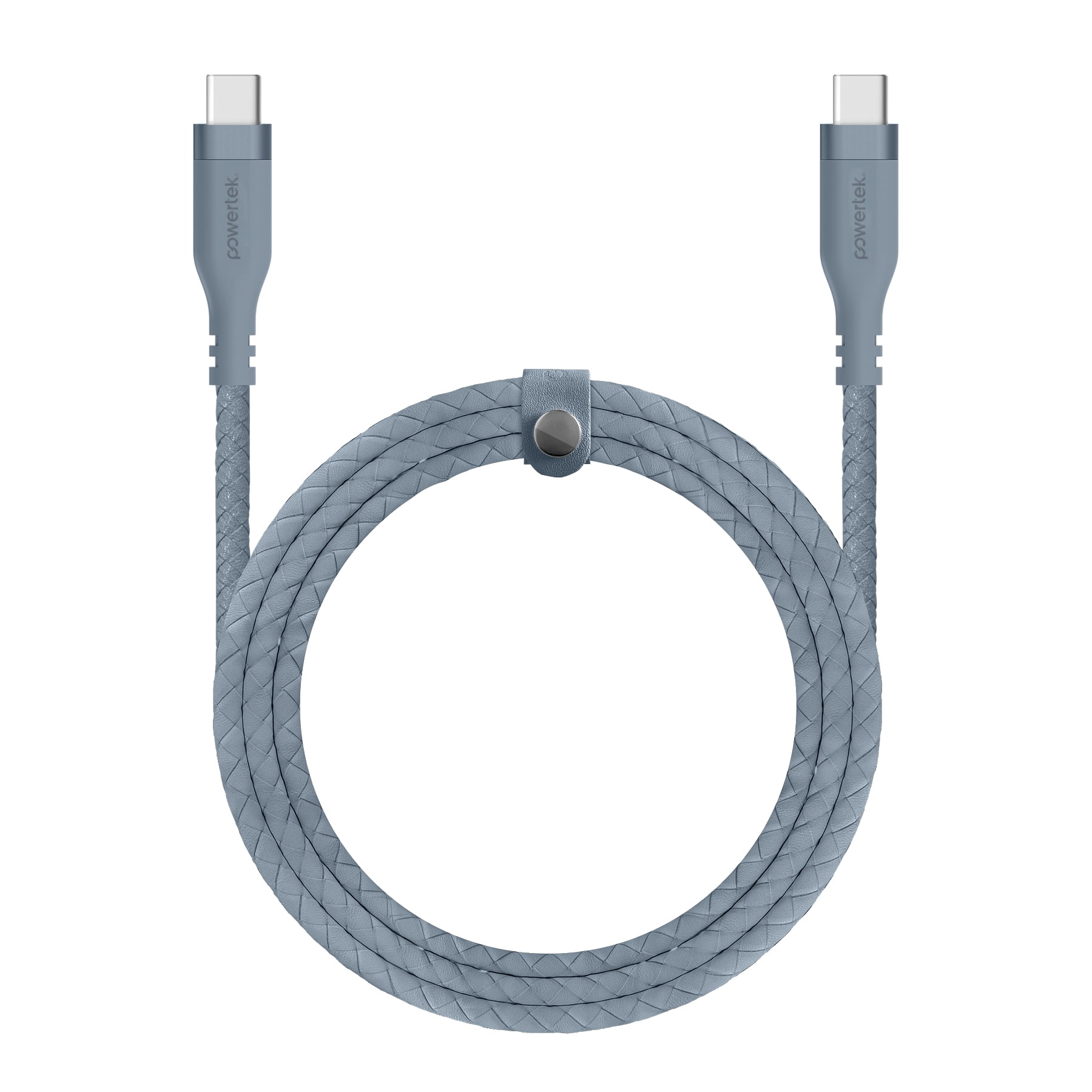 Liquipel Powertek USB-C to USB-C Woven Cable - Blue