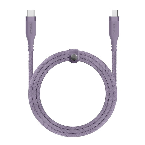 Liquipel Powertek USB-C to USB-C Woven Cable - Purple