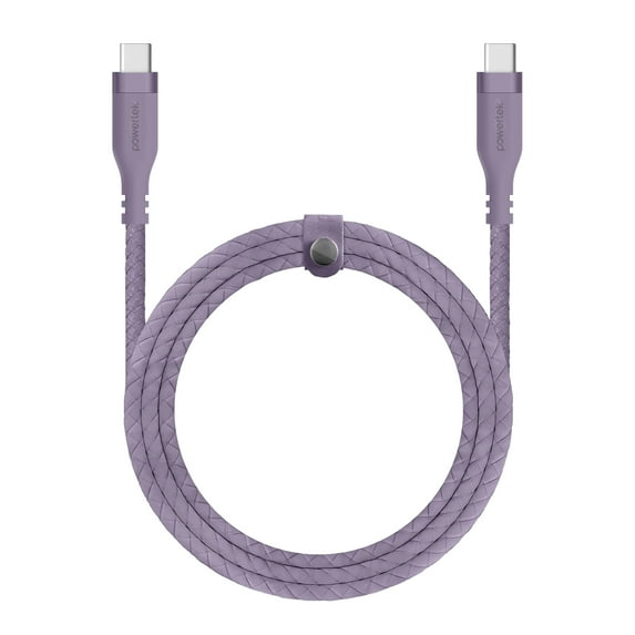 Liquipel Powertek USB-C to USB-C Woven Cable - Purple