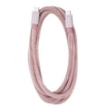 thumbnail image 1 of Liquipel Powertek Velvet USB C to USB C Fast Charger Cable, 6ft for Galaxy, Note, Tab, MacBook - Pink, 1 of 7