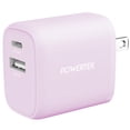 thumbnail image 1 of Liquipel Powertek Woven 20W Combo Wall Charger - Purple, 1 of 8
