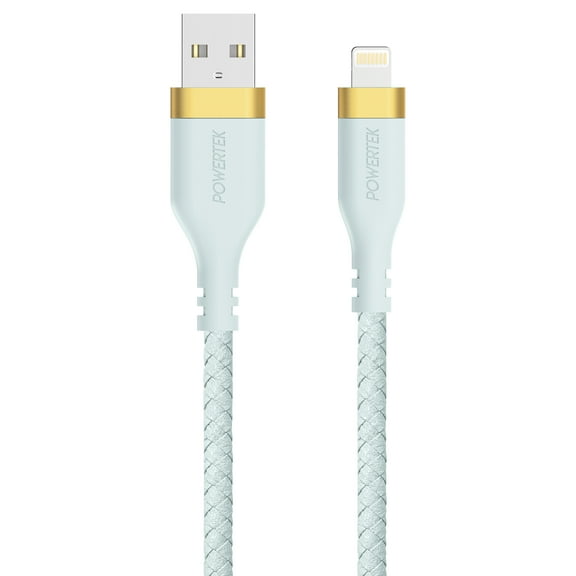 Liquipel Powertek Woven USB-A to Lightning - Blue