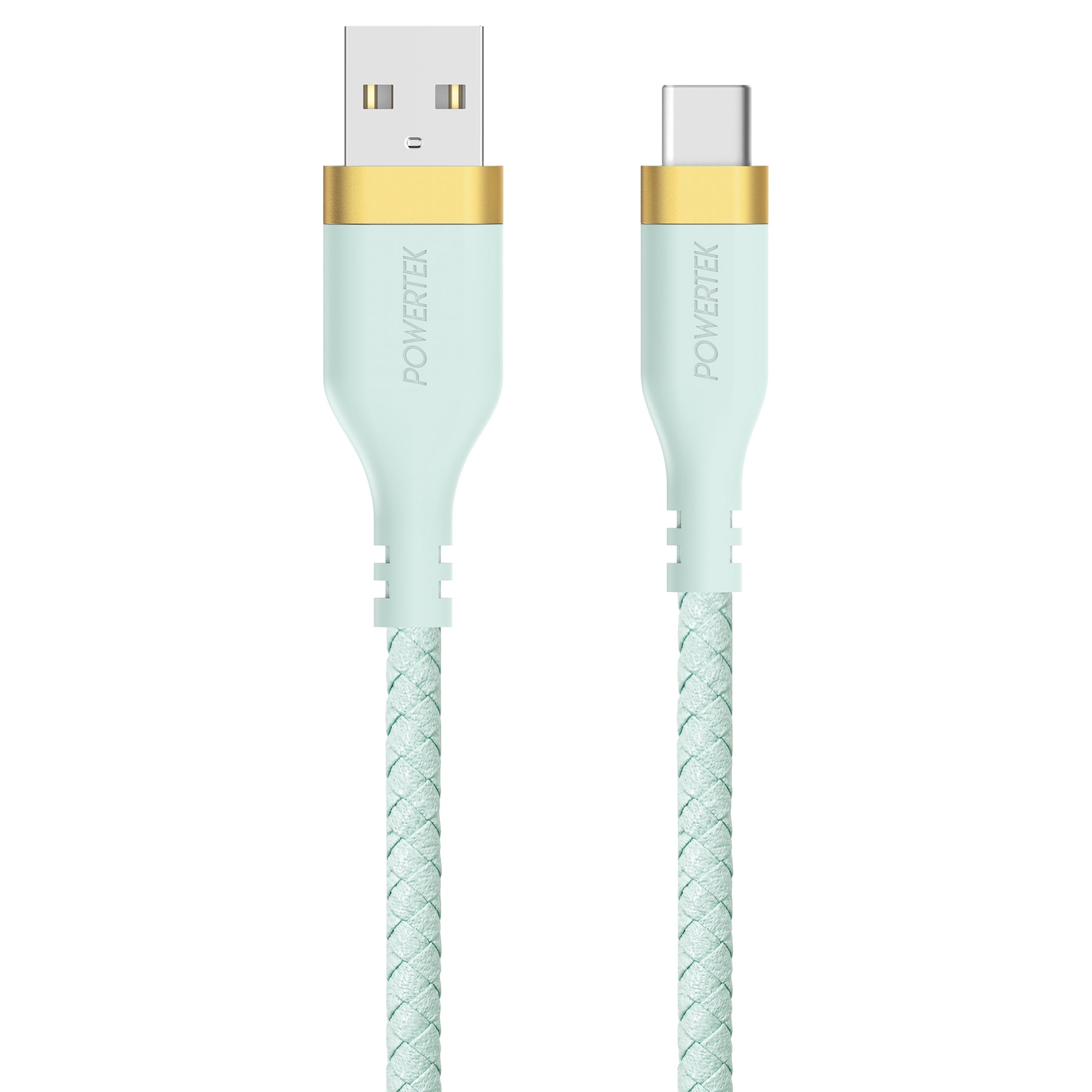 Liquipel Powertek Woven USB-A to USB-C - Mint
