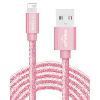 Base de carga USB, estación de carga de 5 puertos con 7 cables mixtos  cortos, para mujeres, madres, niñas, novias, diseñadas para iPhone, iPad