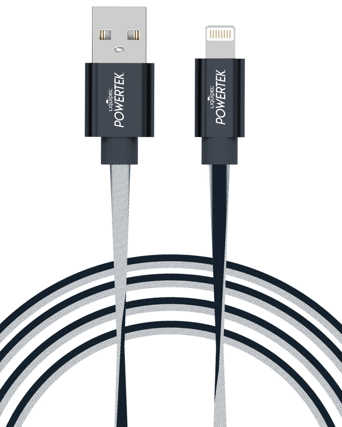 Liquipel Powertek iPad & iPhone Charger Cable, Fast Charging 6ft MFI Certified Lightning to USB Cord, Two Tone