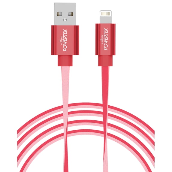Liquipel Powertek iPad & iPhone Charger Cable, Fast Charging 6ft MFI Certified Lightning to USB Cord, Two Tone