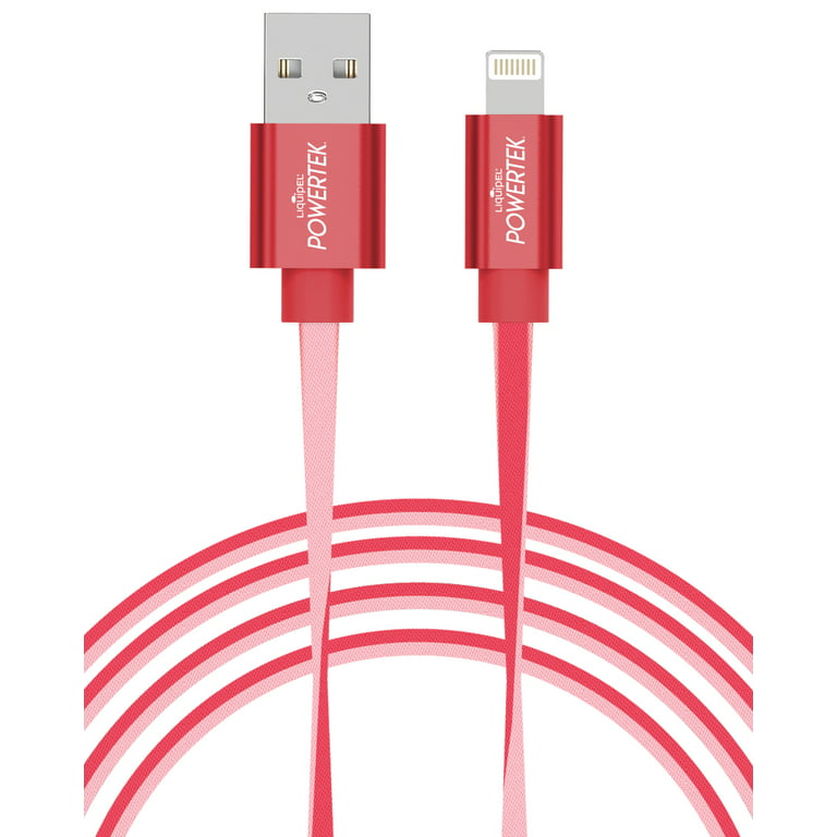 Liquipel Powertek iPad & iPhone Charger Cable, Fast Charging 6ft MFI  Certified Lightning to USB Cord, Two Tone