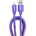 thumbnail image 1 of Liquipel Powertek iPad & iPhone Lightning Charger Cable, Fast Charging 6ft MFI, Neon Party, 1 of 8