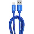 thumbnail image 1 of Liquipel Powertek iPad & iPhone Lightning Charger Cable, Fast Charging 6ft MFI, Neon Party, 1 of 8