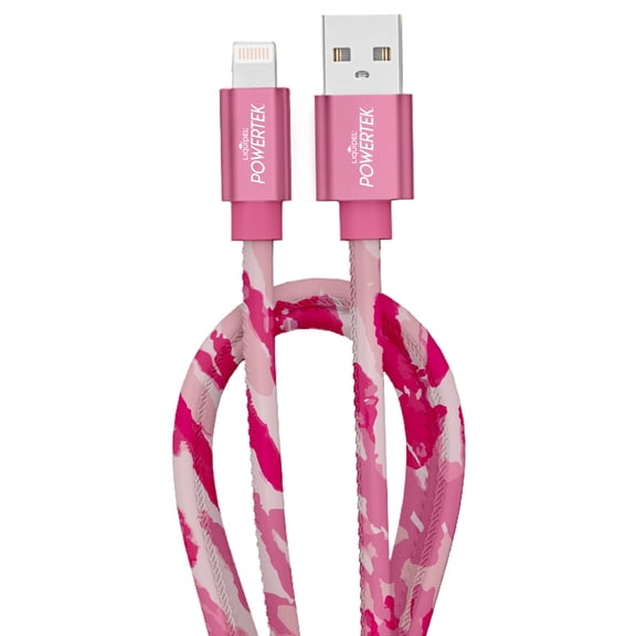 Liquipel Powertek iPad & iPhone Lightning Charger Cable, Fast Charging 6ft MFI, Tie Dye