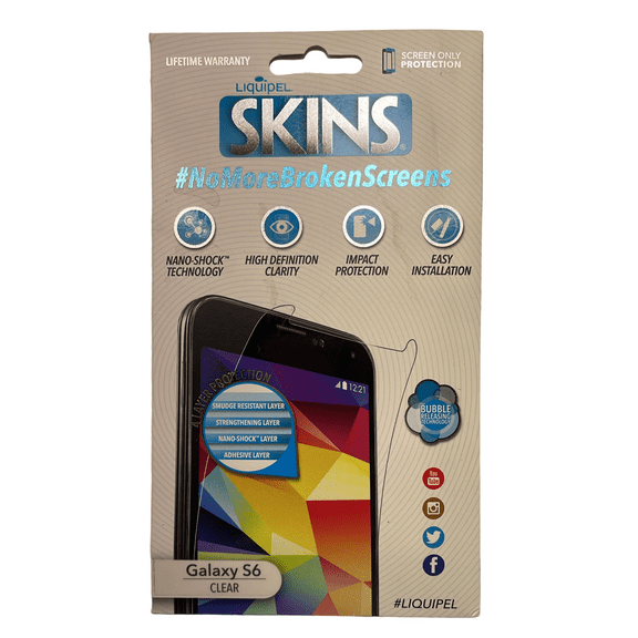 Liquipel SKINS HD Clarity Screen Protector for Samsung Galaxy S6