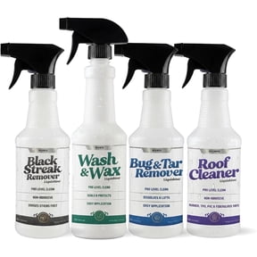 Liquishine 4-Piece RV Exterior Spray Cleaner Kit, Waterless Complete Care Cleaning Supplies